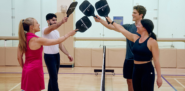 ClubSport members participating in a Pickleball Athletic Conditioning Class