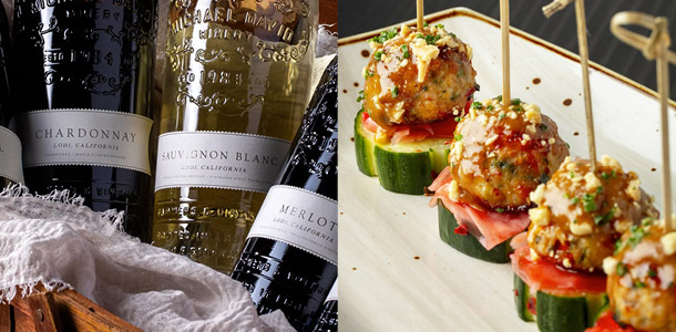 Wine Tasting with food by Opah