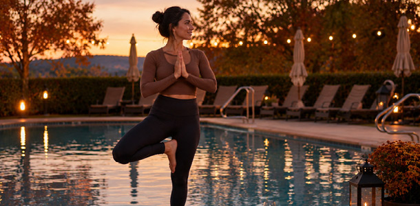 Vino & Vinyasa seasonal yoga class